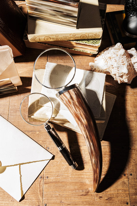 Luxury Desk Accessories in Natural Horn