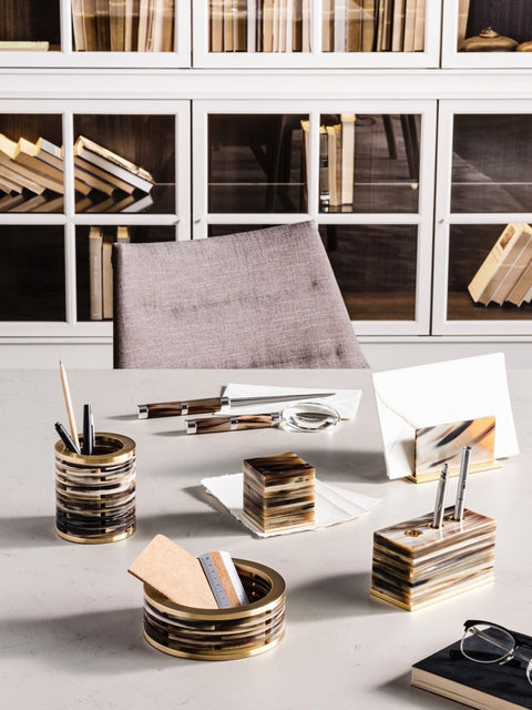 Natural horn design objects Made in Italy