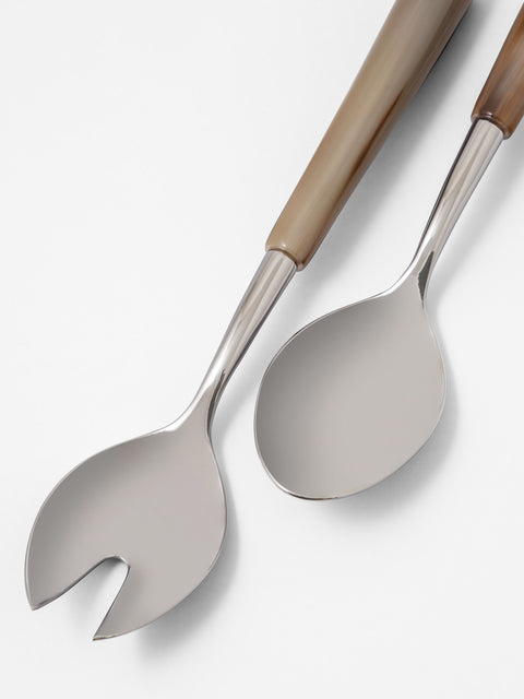 stainless steel salad servers set made by zanchi