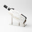 luxury wine holder in natural horn and brass made in italy