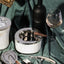 Handcrafted ash tray in natural horn and white bronze plated brass – luxury Italian design accessory
