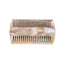 Luxury handcrafted natural horn layered beard and moustache brush with natural bristles – made in Italy for grooming