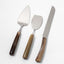 dessert serving set in natural horn handmade in italy by zanchi