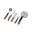 Handcrafted Italian drink set – 5 essential bar tools with natural horn handles, luxury mixology accessories