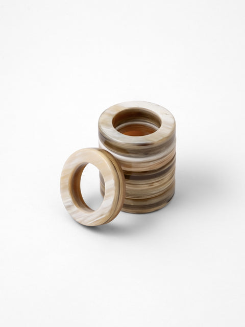 luxury gift ideas napkin rings in natural horn