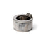 Luxury ash tray in natural horn with white bronze plated brass structure – handcrafted in Italy