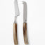 natural horn handles soft cheese set made in italy
