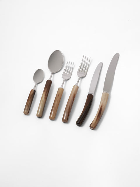 stainless steel table cutlery set handmade in italy
