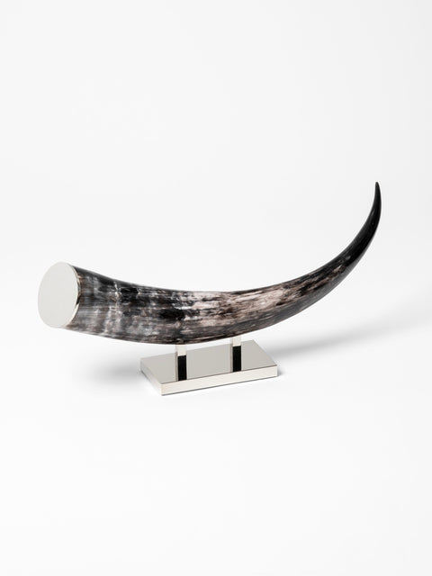 natural horn sculpture handmade in italy by zanchi