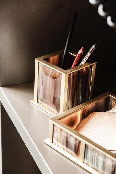 luxury desk accessories made in italy