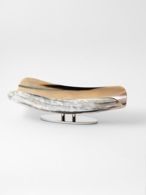 luxury design tableware bowl in natural horn