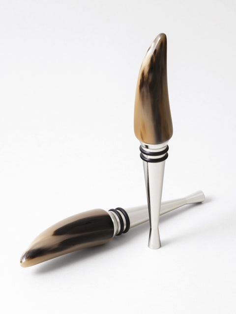 stoppers duo in natural horn made in italy