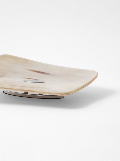 luxury natural horn tray made in italy