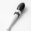 stainless steel wine stopper with black horn application made in italy